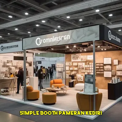 simple booth pameran kediri